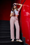 TRACK PANT DUSTY PINK