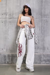 WIDE LEG LOWER SNOW WHITE