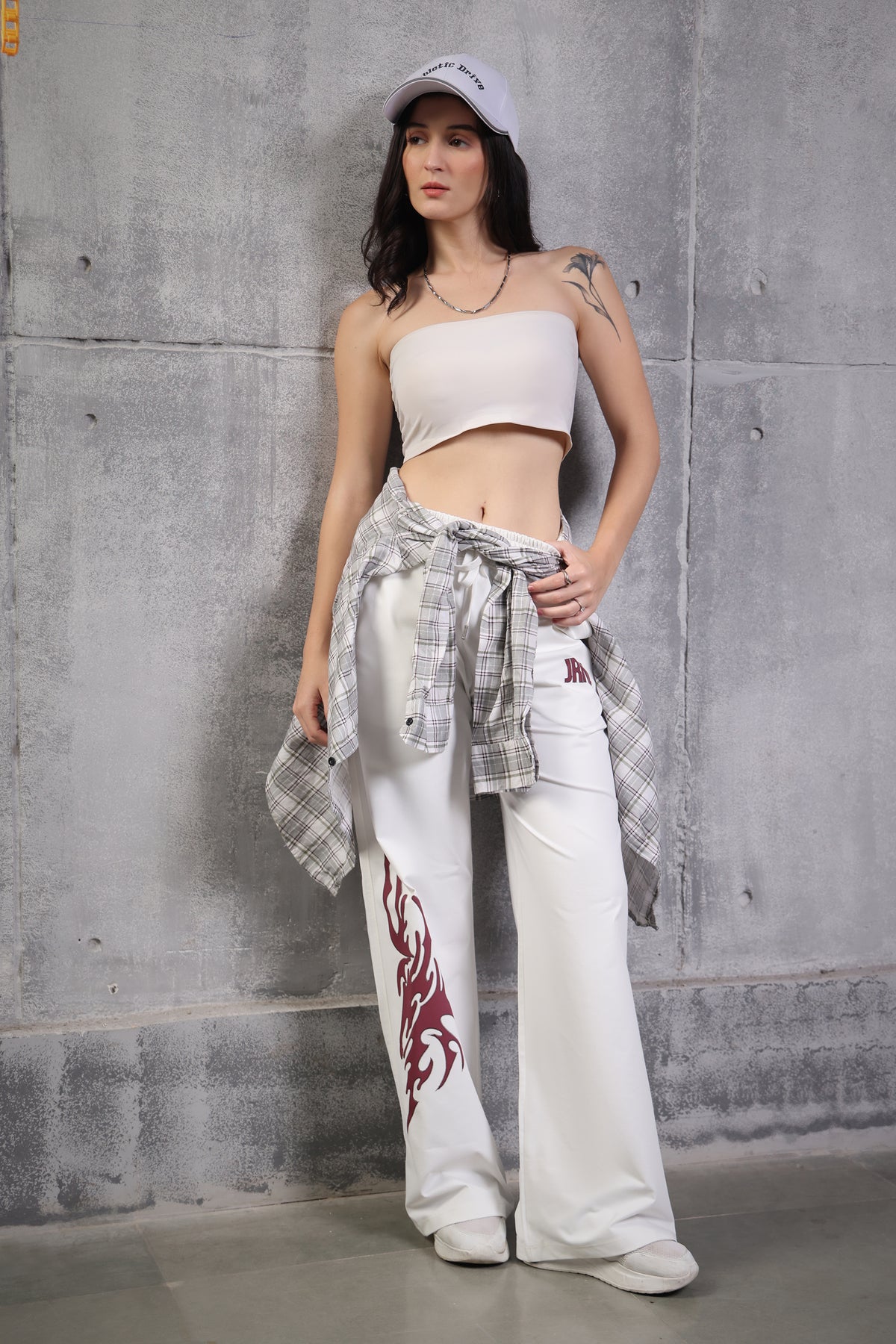 WIDE LEG LOWER SNOW WHITE