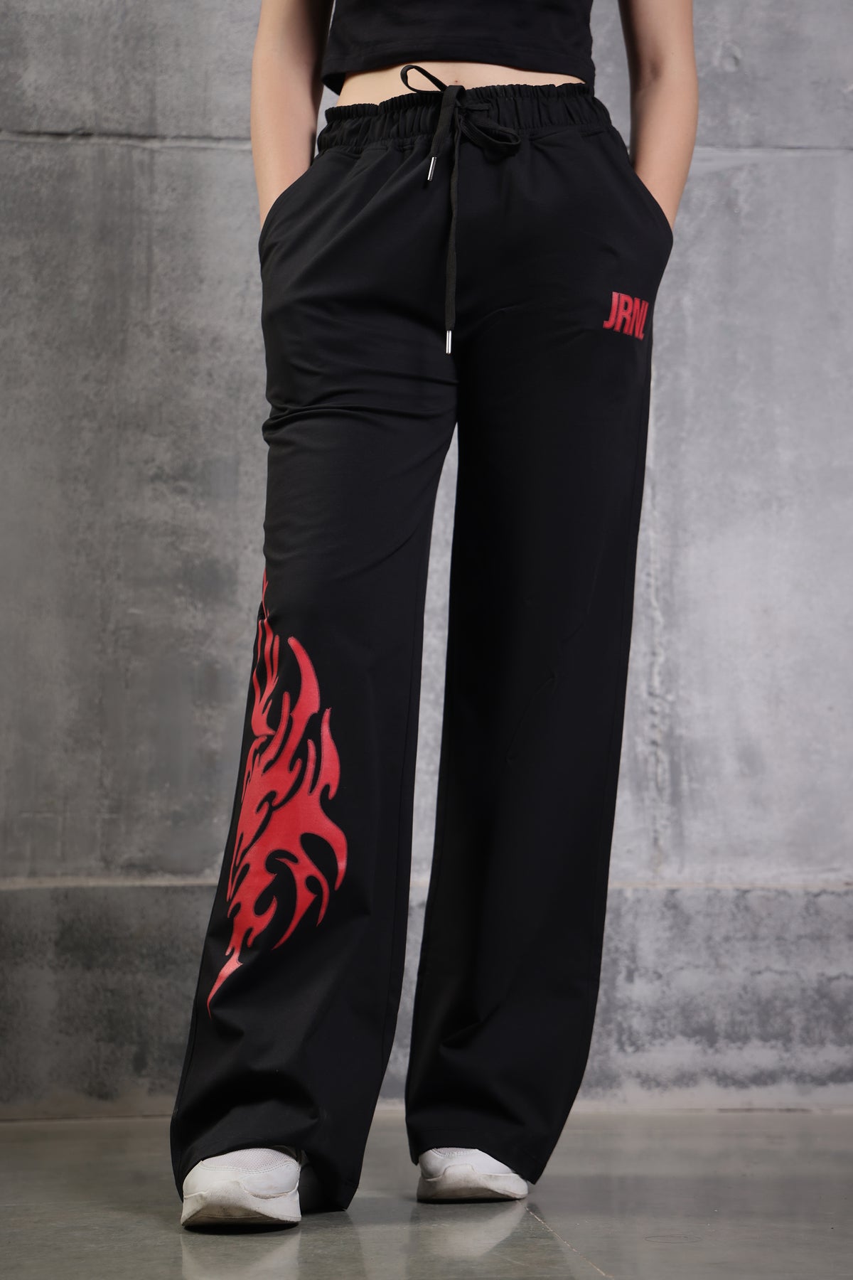 WIDE LEG LOWER MATT BLACK