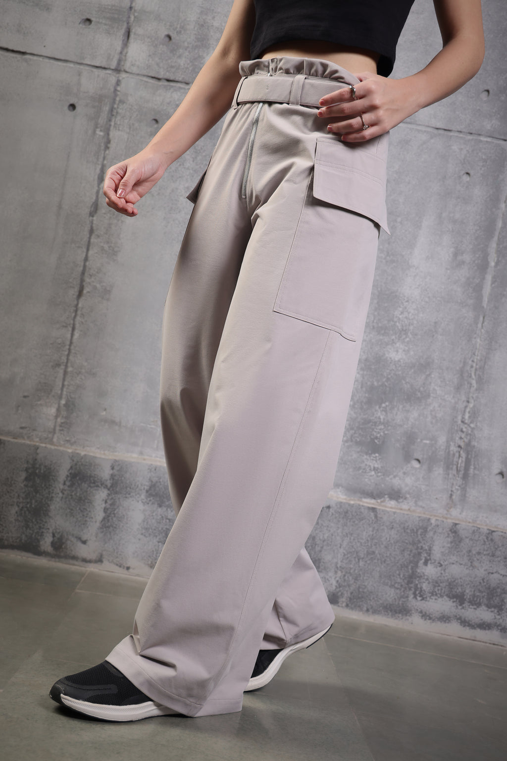 HIGH WAIST PANT STONE BEIGE