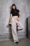 HIGH WAIST PANT STONE BEIGE