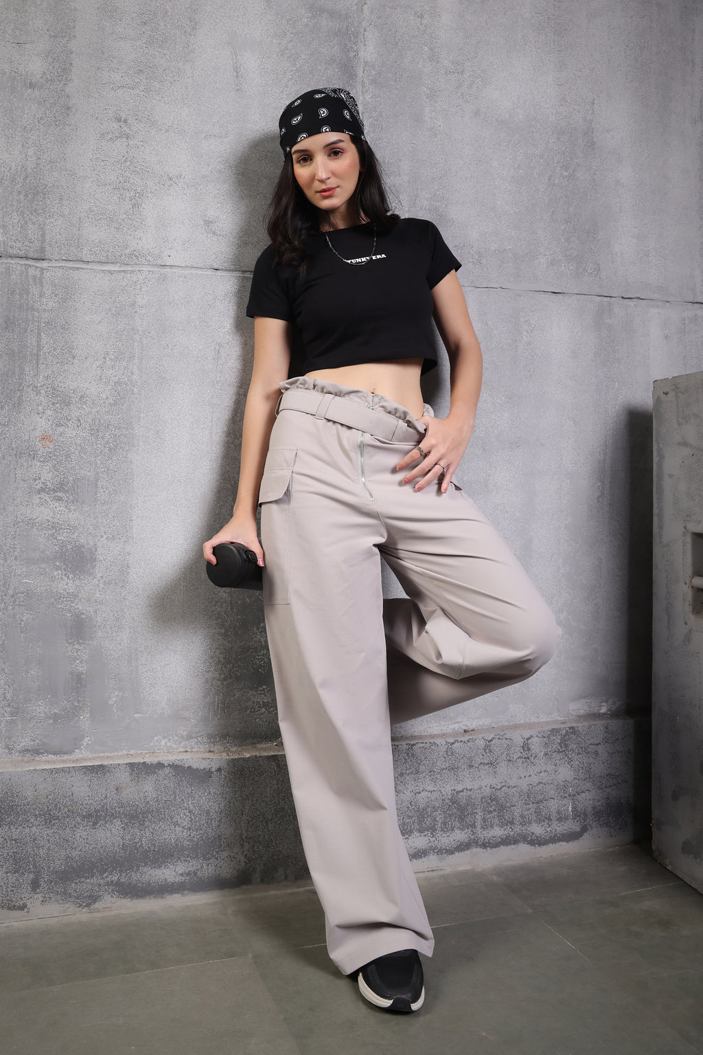 HIGH WAIST PANT STONE BEIGE