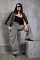 HIGH WAIST PANT CHARCOAL GREY
