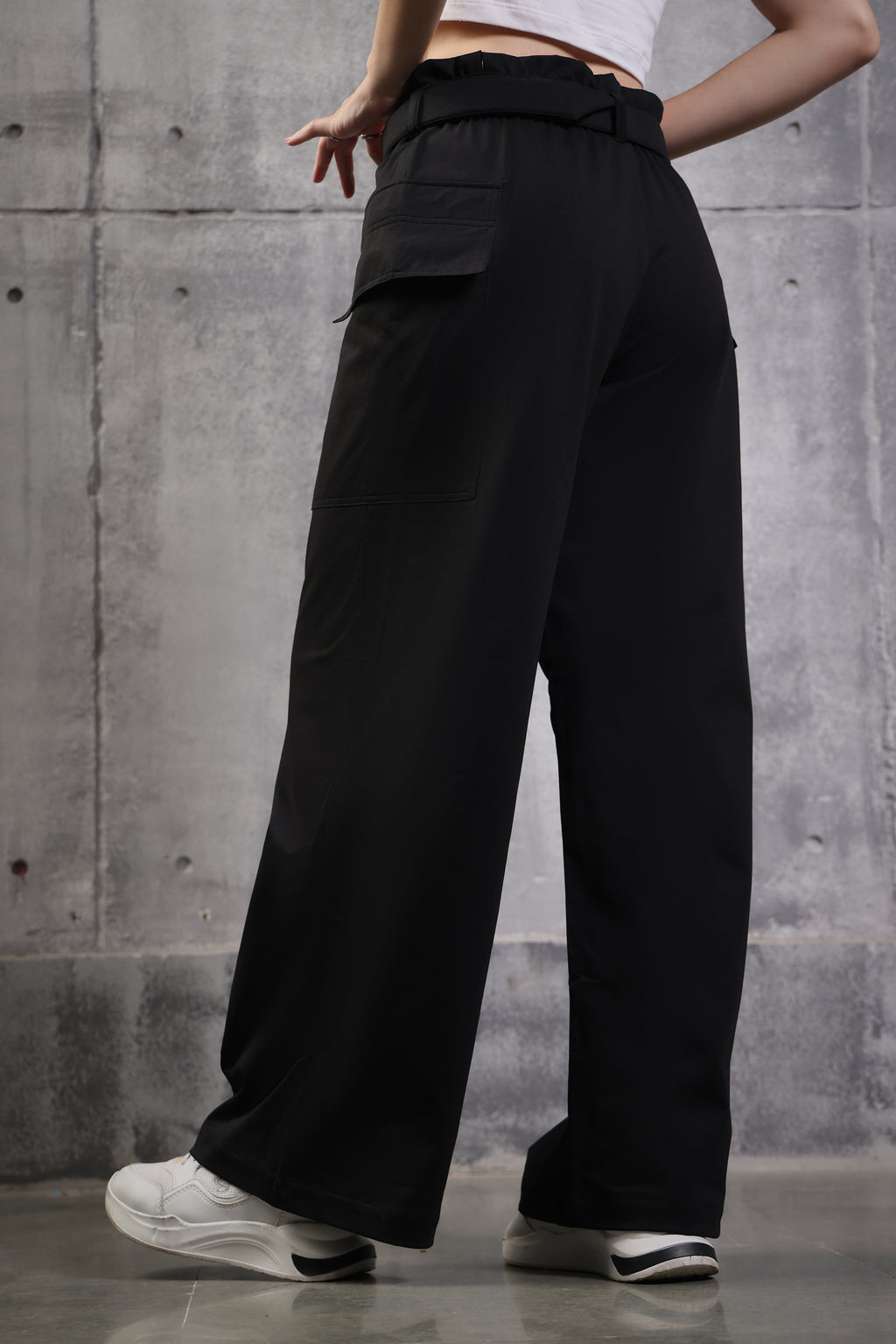 HIGH WAIST PANT JET BLACK