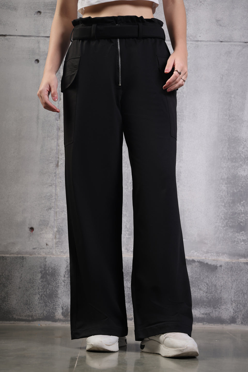 HIGH WAIST PANT JET BLACK