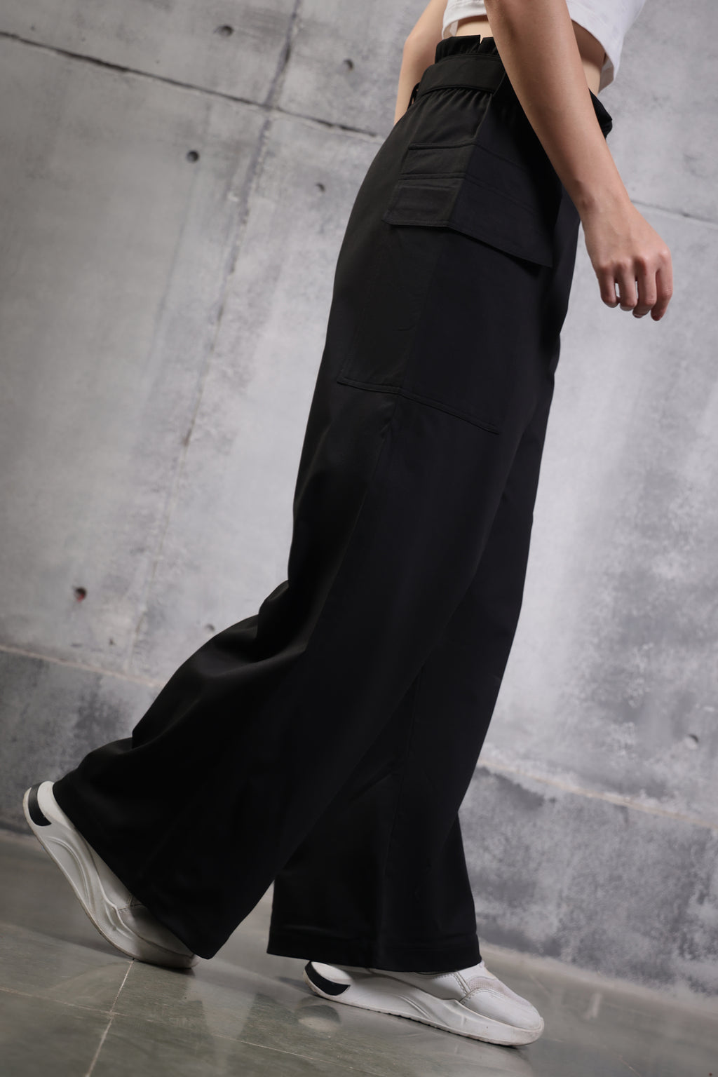 HIGH WAIST PANT JET BLACK