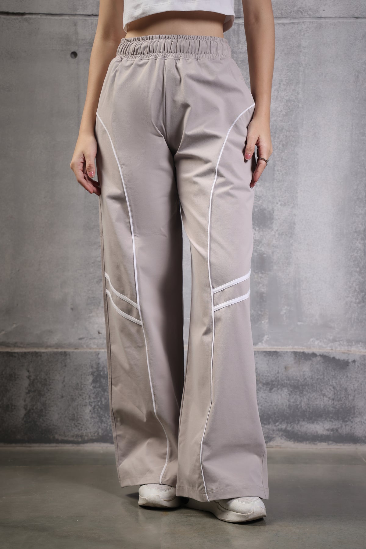 WIDE LEG LOWER LIGHT BEIGE