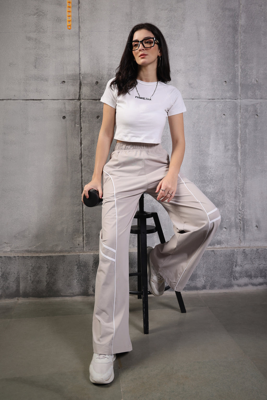 WIDE LEG LOWER LIGHT BEIGE