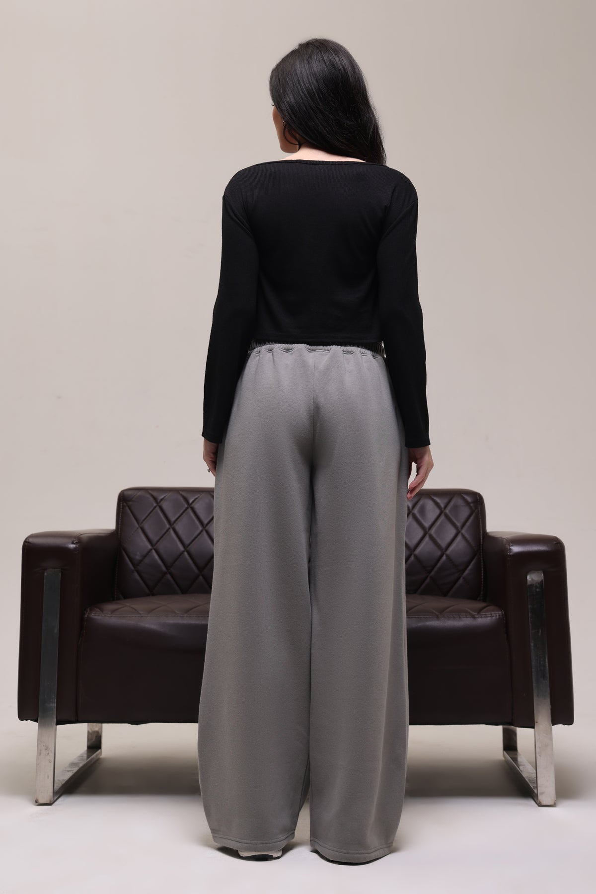 WOMEN'S FLEECE LOWER STONE GREY