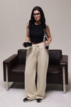 WOMEN'S FLEECE LOWER BUTTER YELLOW