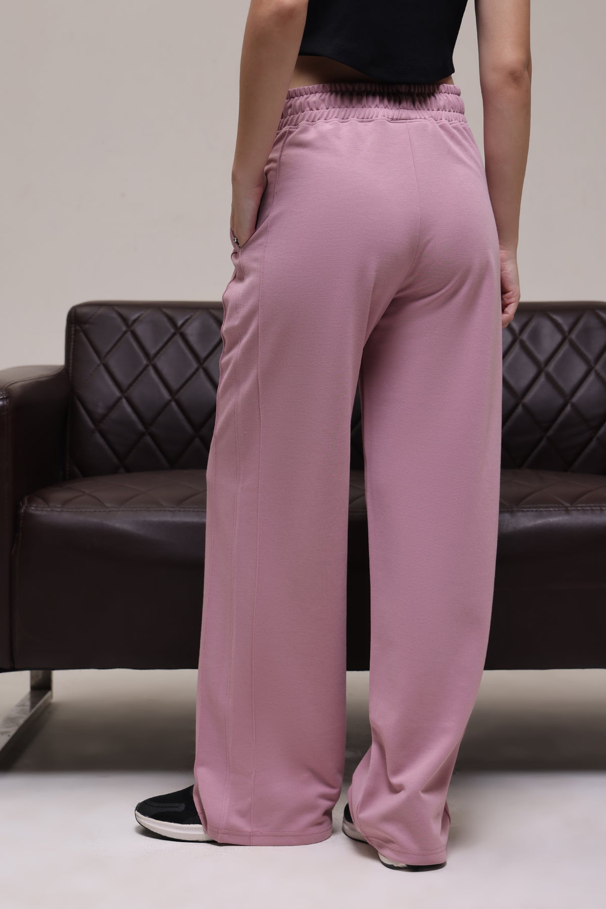 STRAIGHT FIT LOWER DUSTY PINK