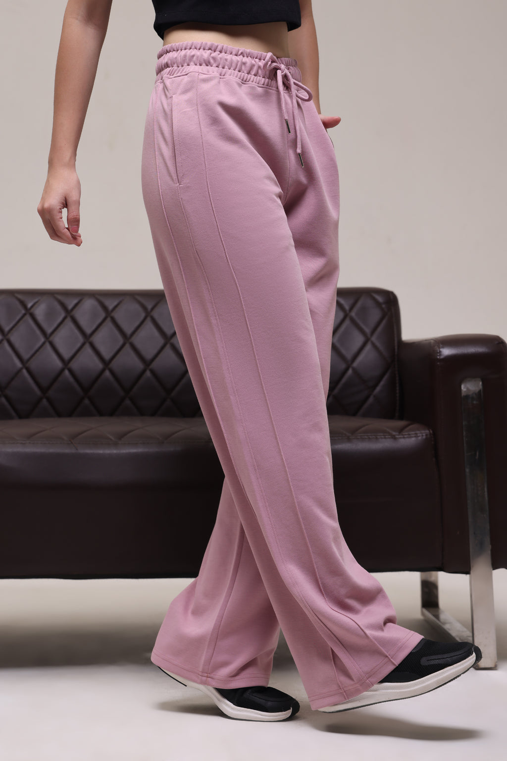 STRAIGHT FIT LOWER DUSTY PINK