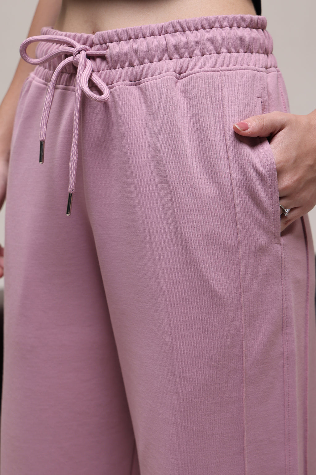 STRAIGHT FIT LOWER DUSTY PINK