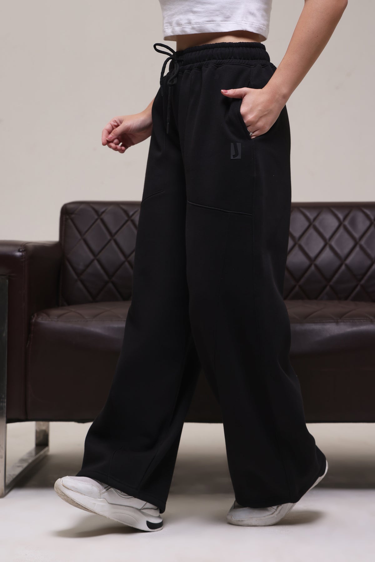 WOMEN'S FLEECE LOWER JET BLACK