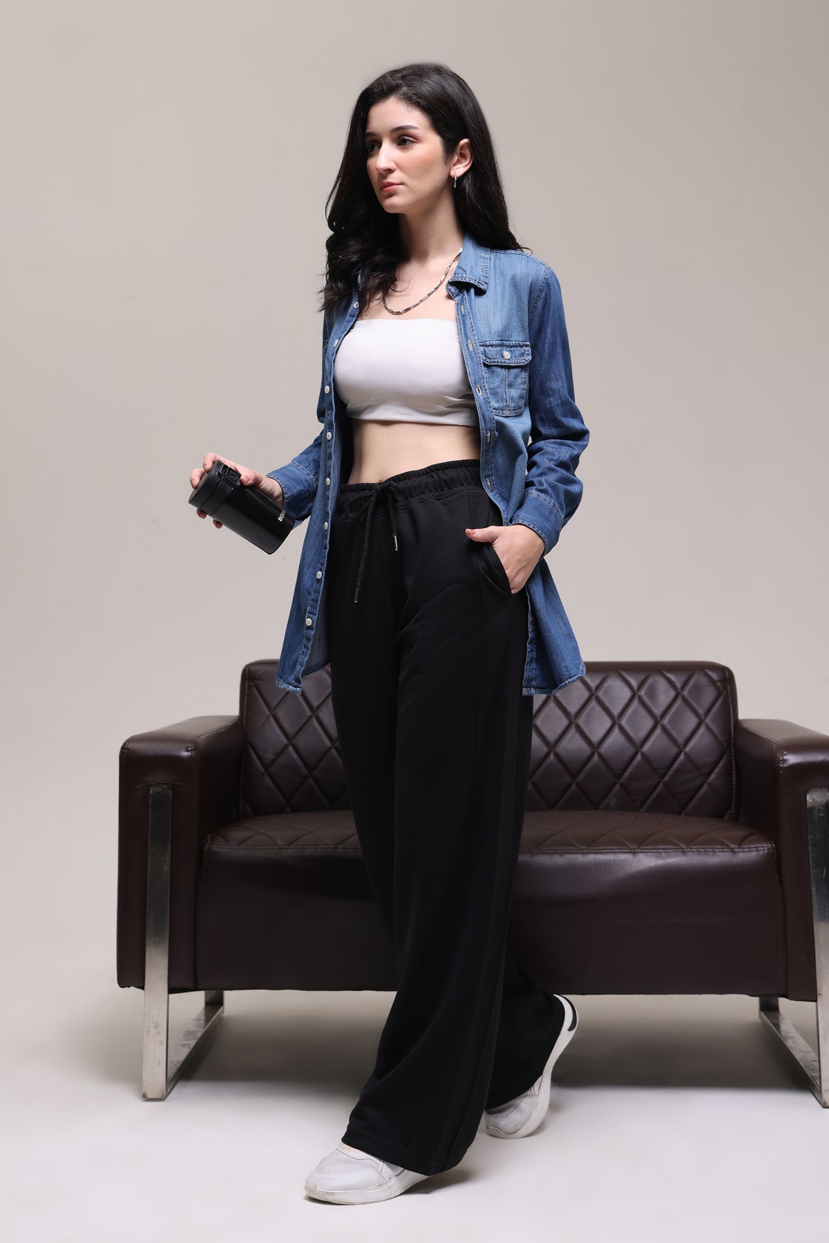 STRAIGHT FIT LOWER BLACK
