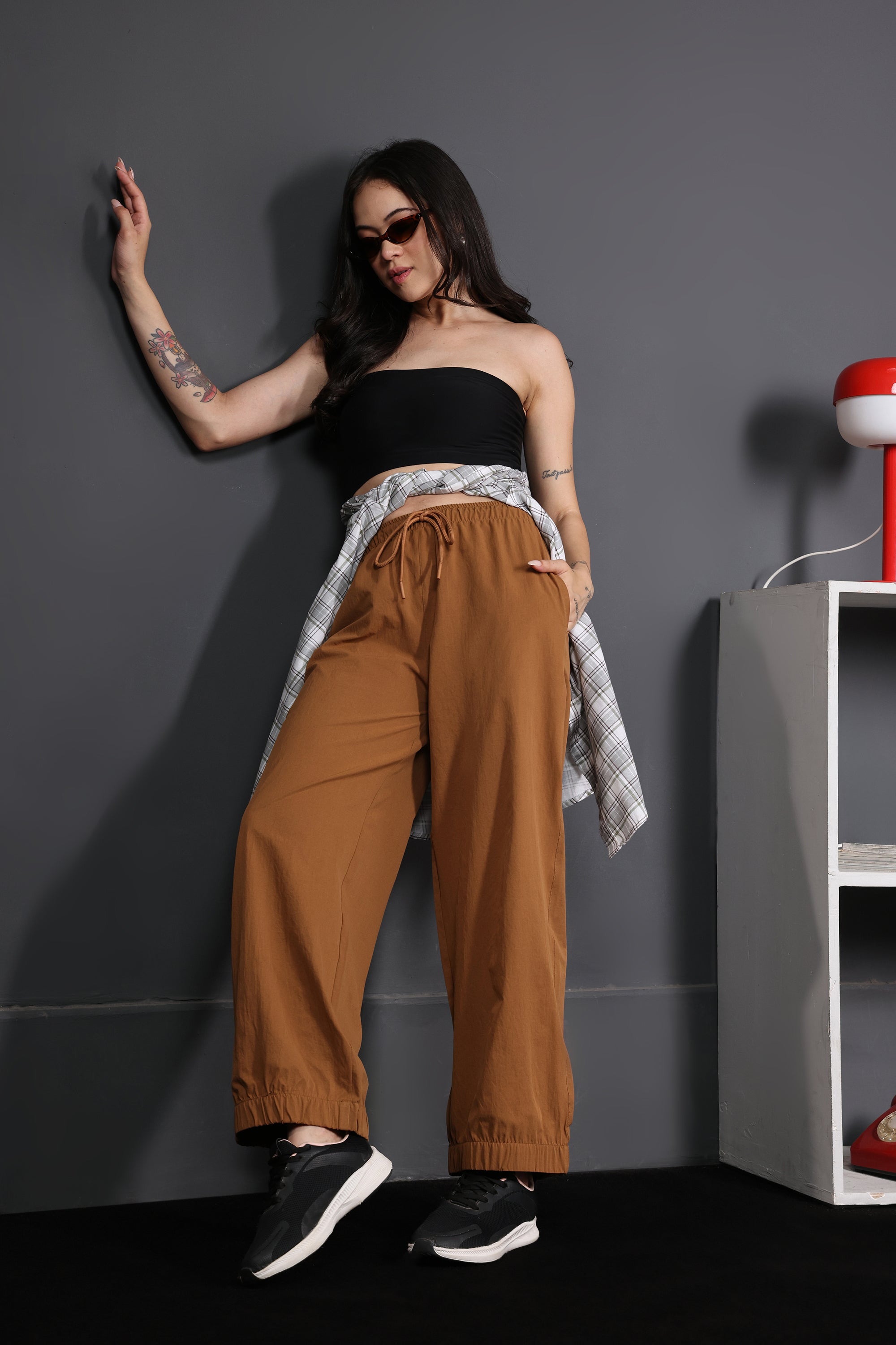 JOGGER RUST BROWN