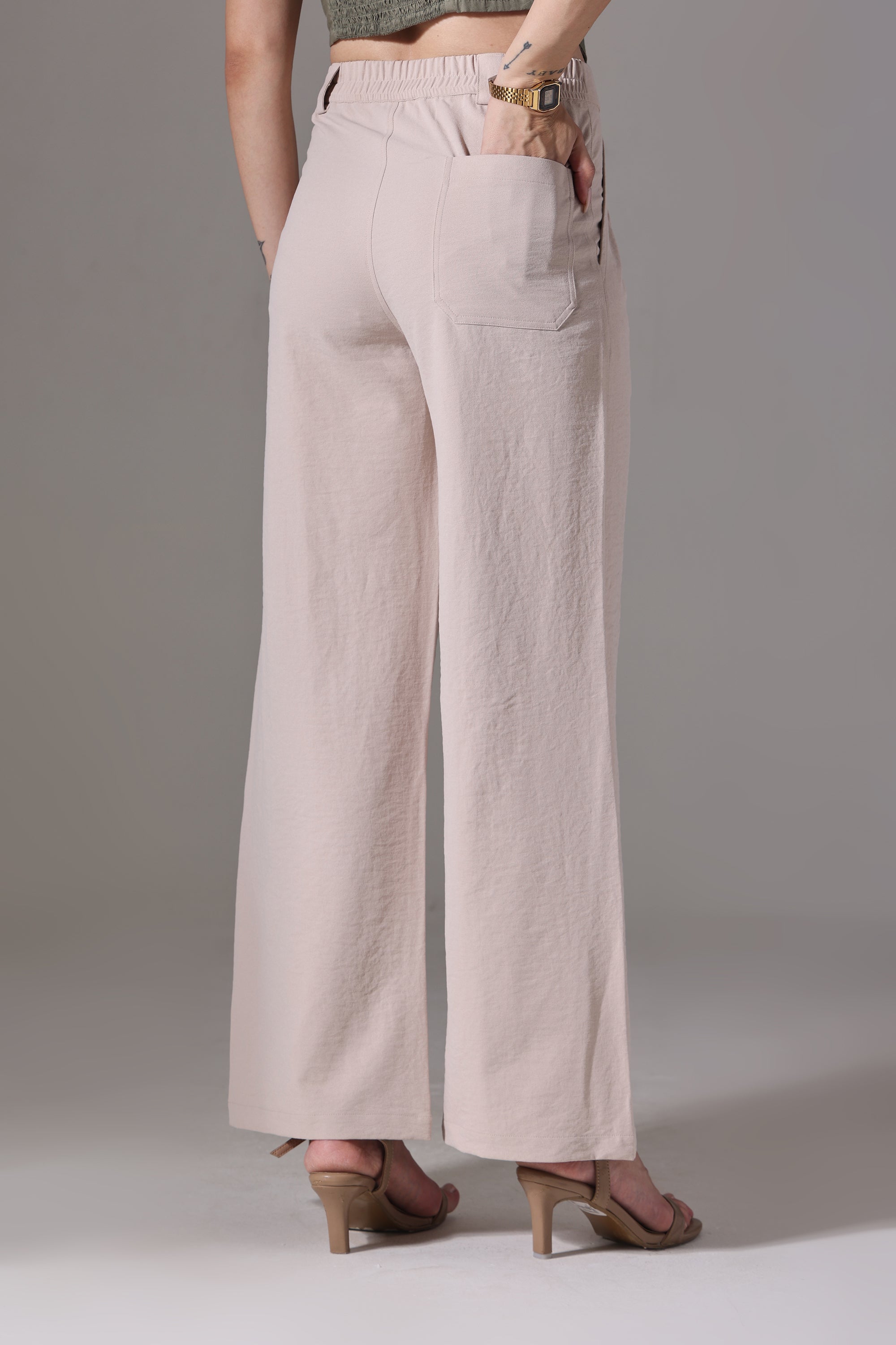 KOREAN PANT IVORY BEIGE
