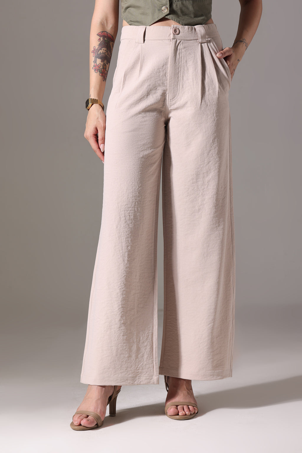 KOREAN PANT IVORY BEIGE