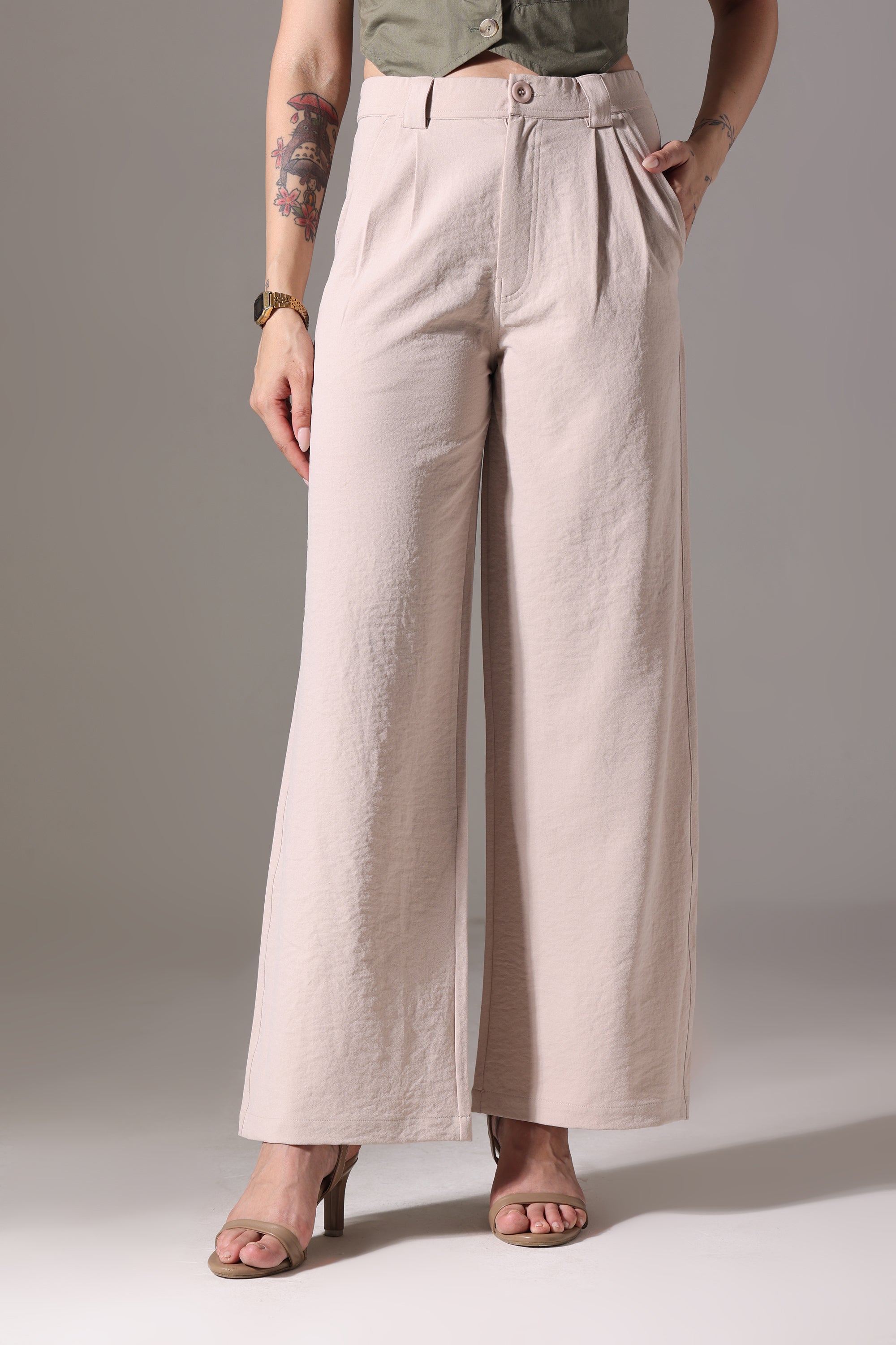 KOREAN PANT IVORY BEIGE