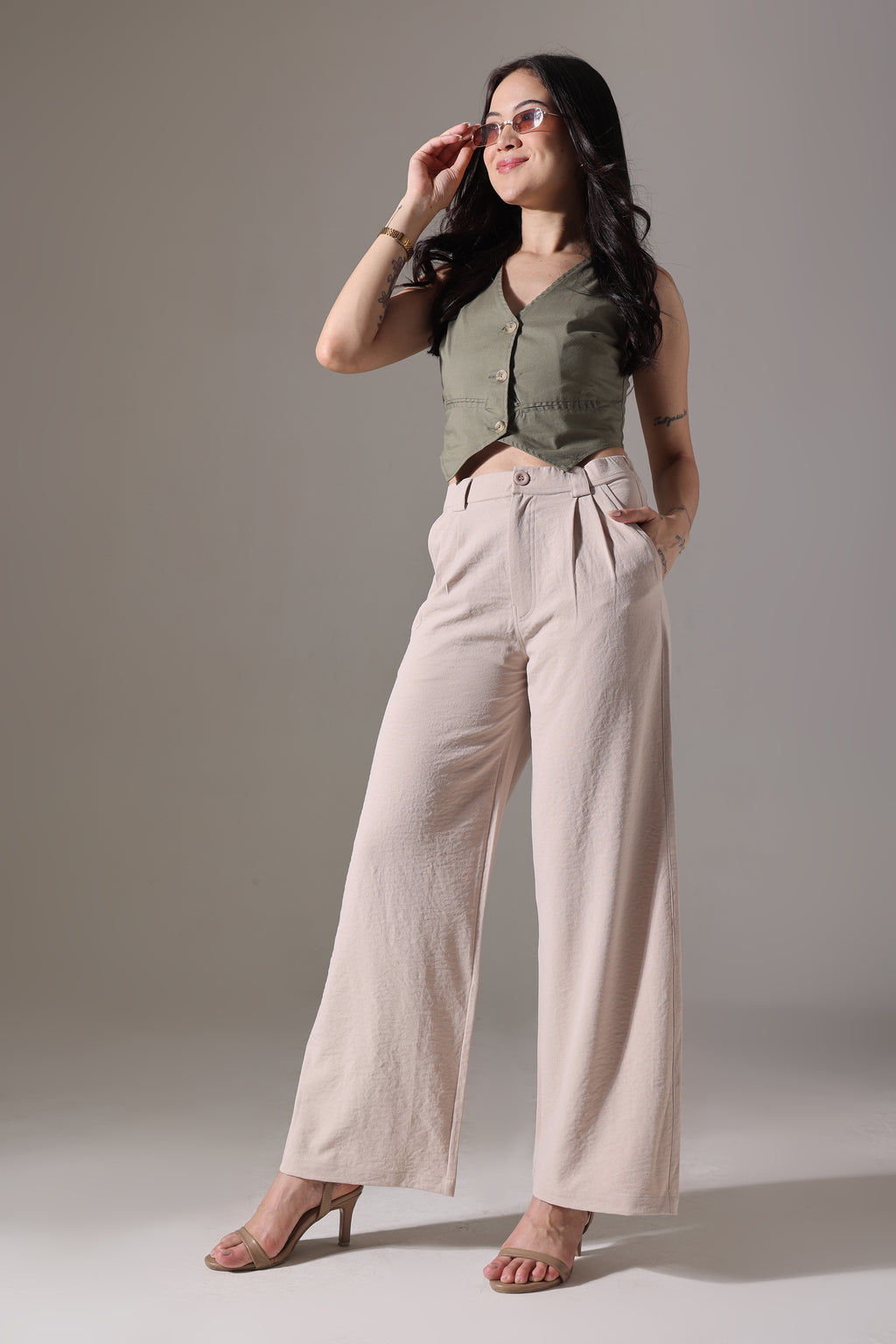 KOREAN PANT IVORY BEIGE