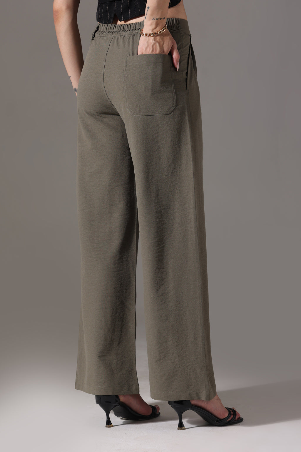 KOREAN PANT AVON OLIVE