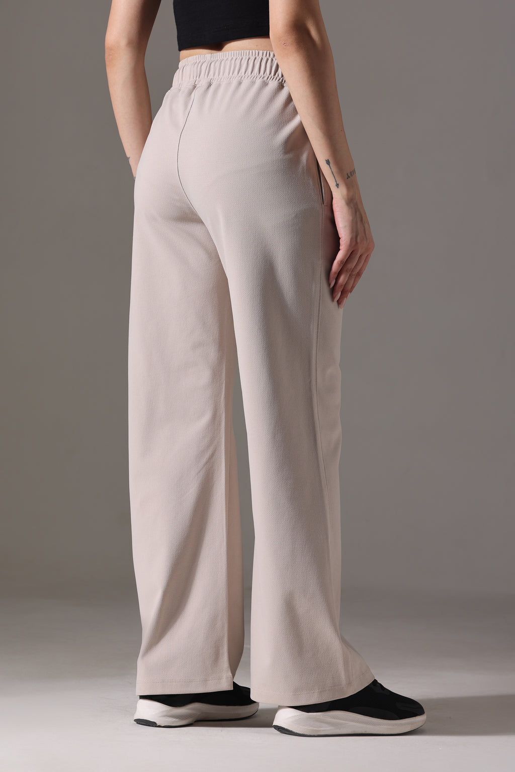 WIDE LEG LOWER WARM BEIGE
