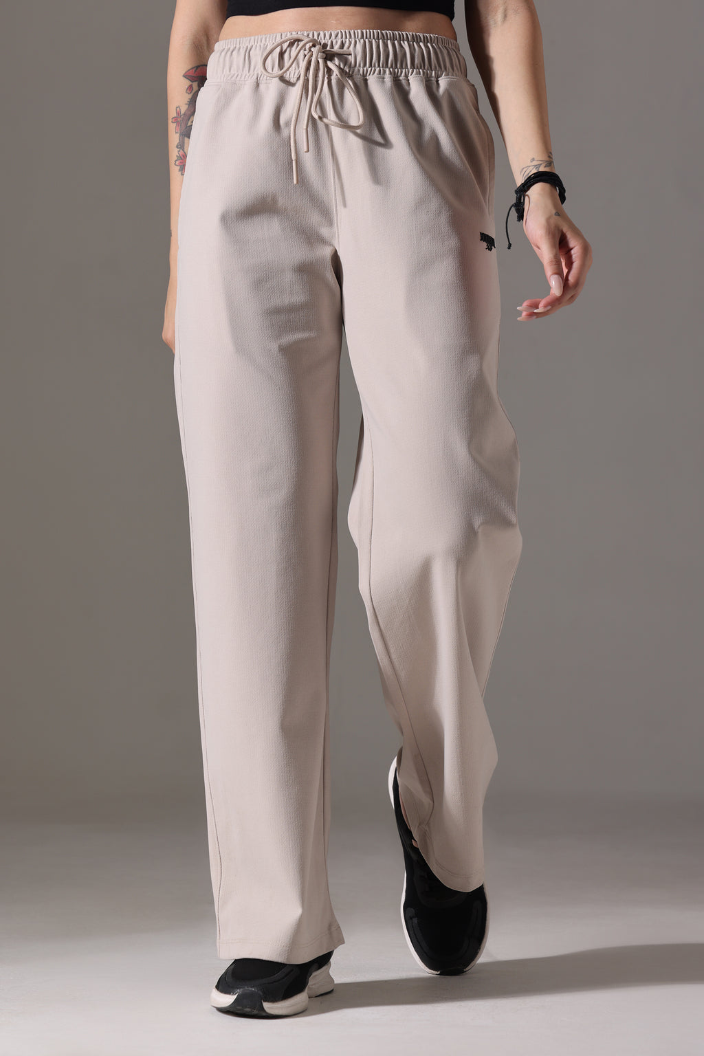 WIDE LEG LOWER WARM BEIGE