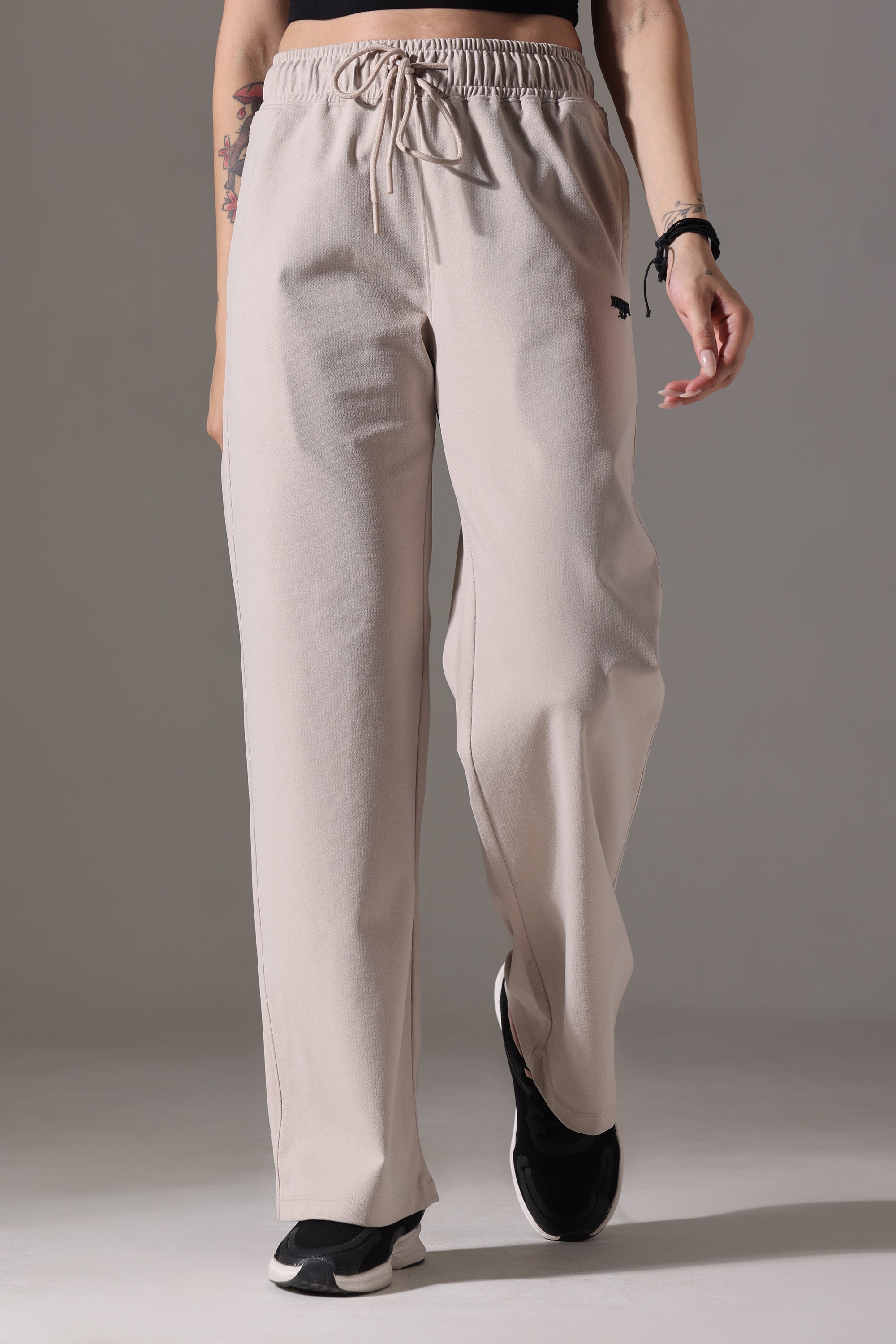 WIDE LEG LOWER WARM BEIGE