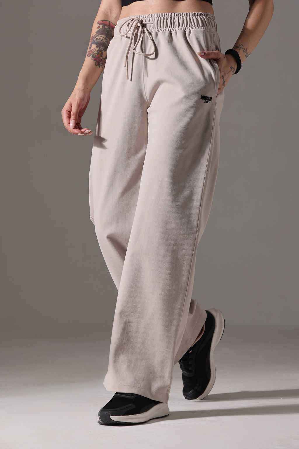 WIDE LEG LOWER WARM BEIGE
