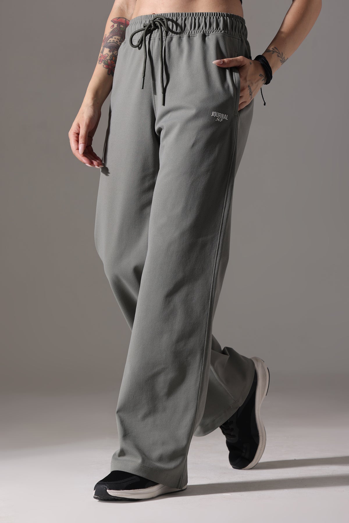 WIDE LEG LOWER SAGE GREEN