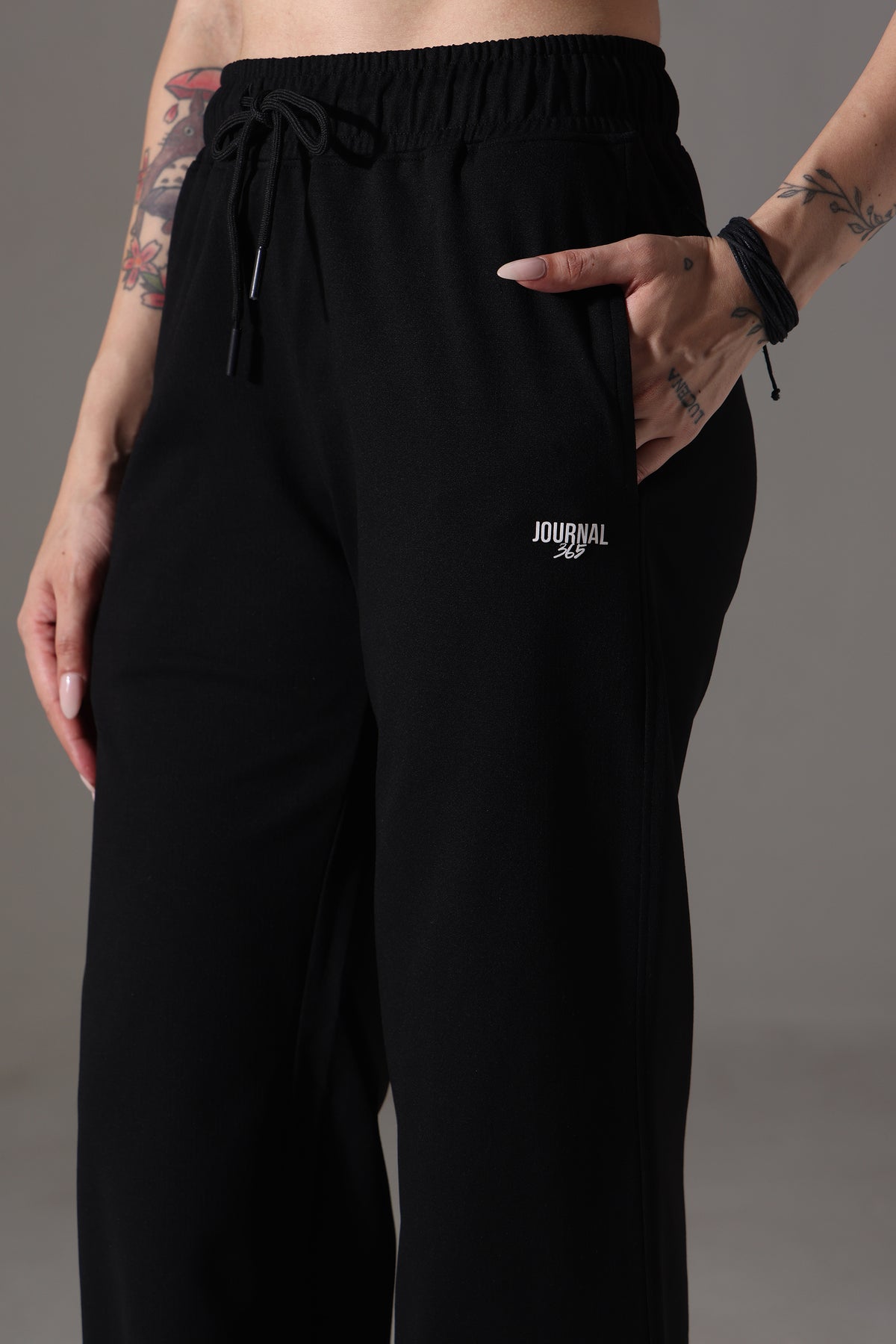 WIDE LEG LOWER BLACK