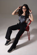 WIDE LEG LOWER BLACK